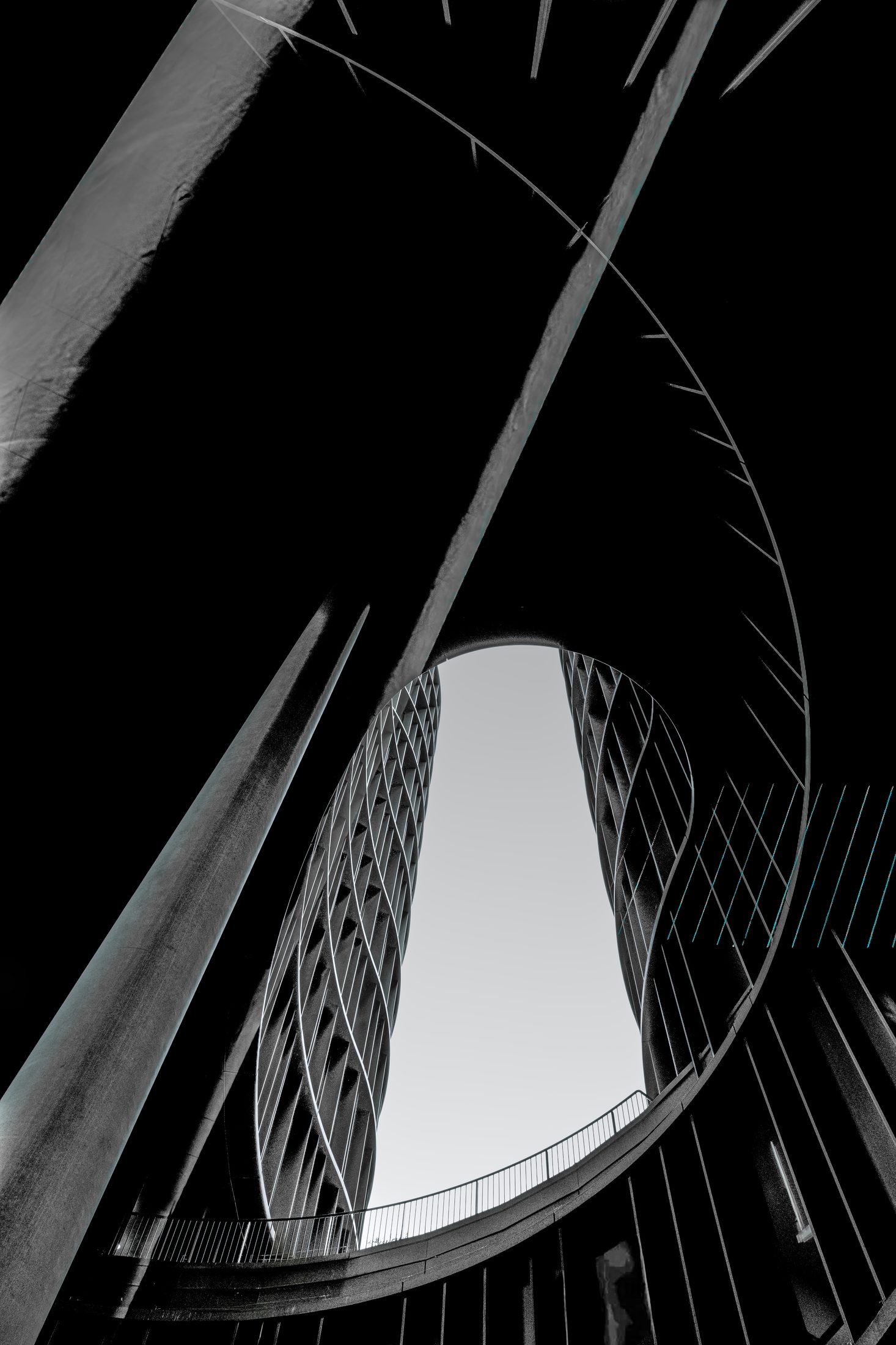 Framed Ascent — Between Voids series